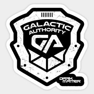 Dark Matter - Galactic Authority Shield Sticker